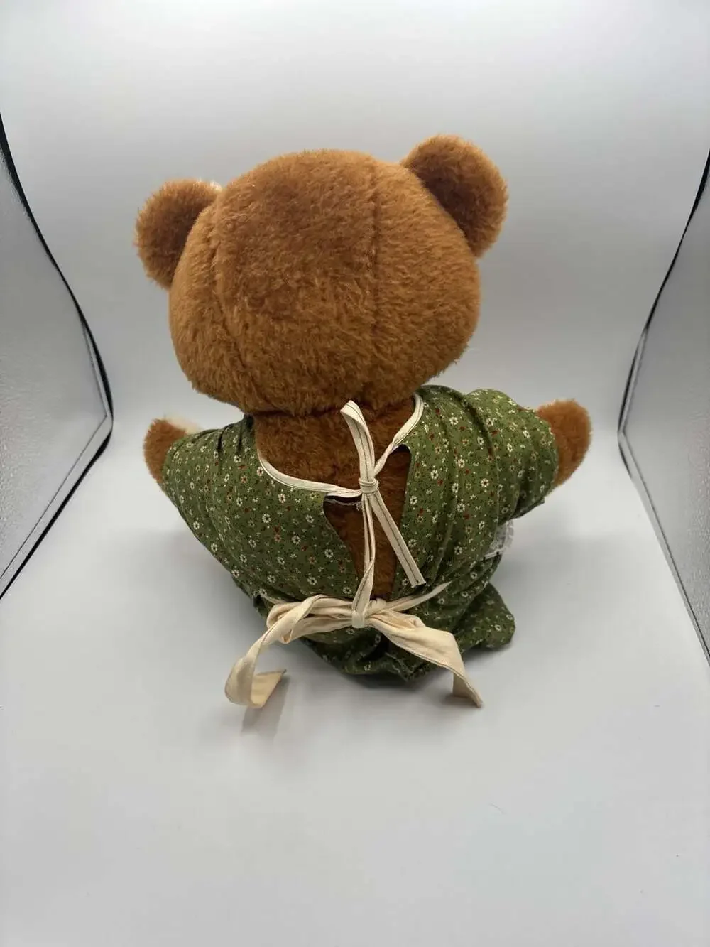 Pair of Handmade Teddy Bears - Mom and Child 1970s